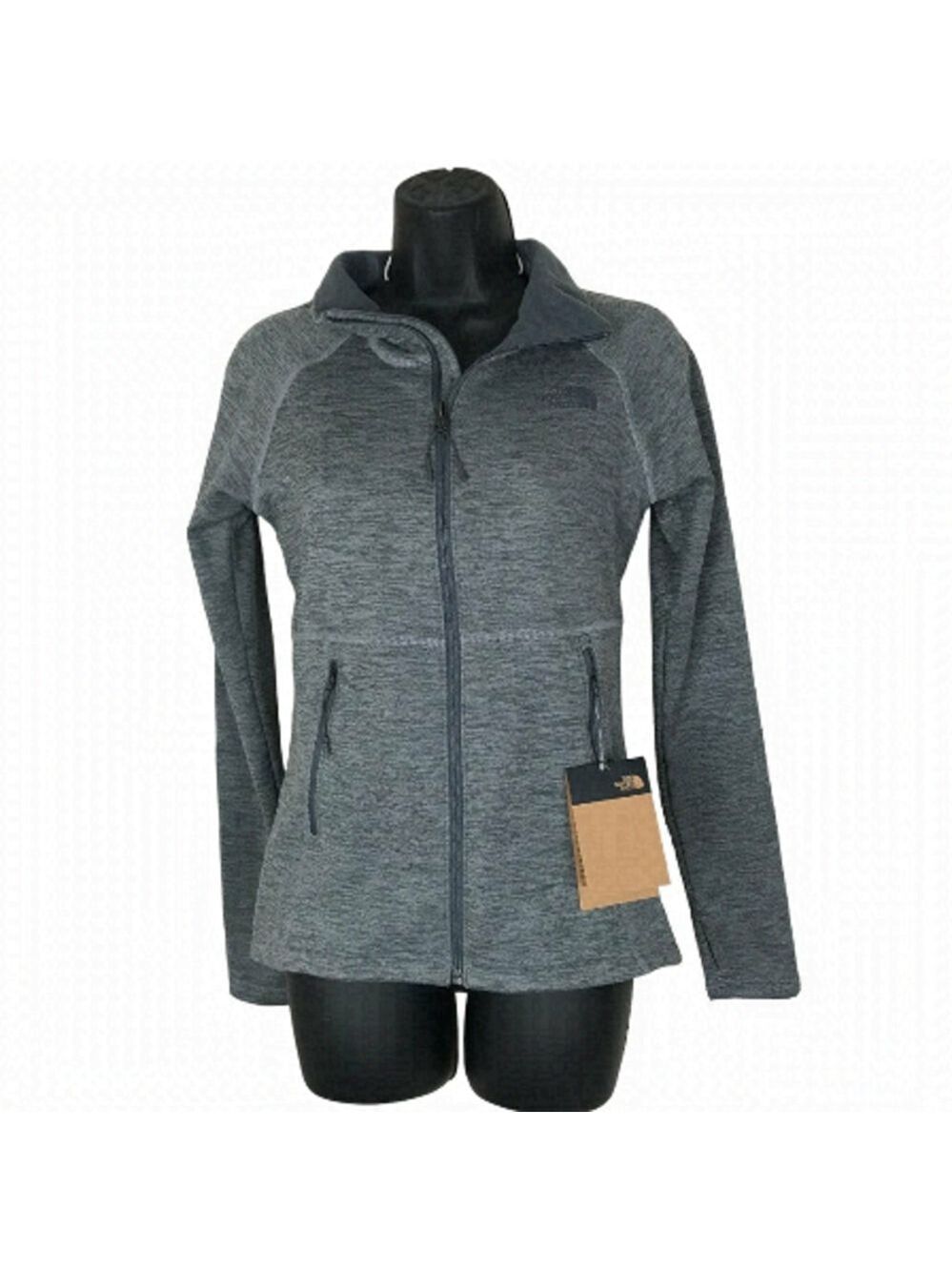 NWT The North  Face Women’s Full Zip Jacket Grey Slim Fit Size XS